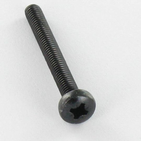 1 x Tornillo metales Inoxidable A2 cabeza abovedada ancha Pozi PZ4 M5X40 Negro