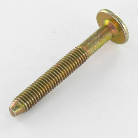 1 x Tornillo poelier cabeza redonda ancha hexagonal hueco M6X47 roscado en 32 punta cónica Bicromato