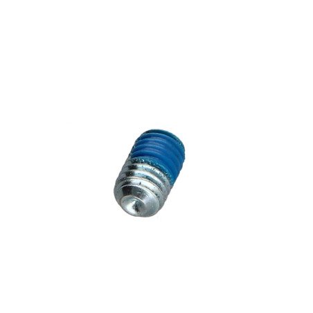 1 x Tornillo metales sin cabeza seis lados hueco llave de 3 M6X10 punta convexa Acero cincado blanco Freno rosca