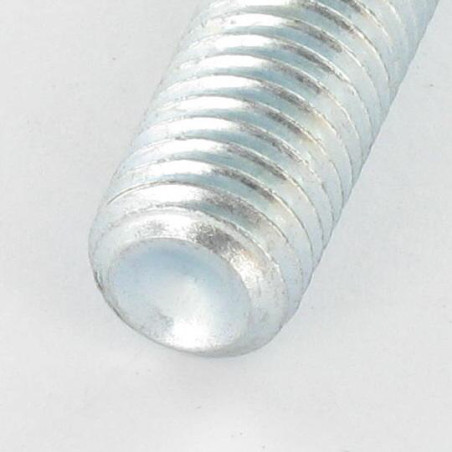 1 x Tornillo metales sin cabeza seis lados hueco llave de 5 M10X10 punta convexa Acero cincado blanco