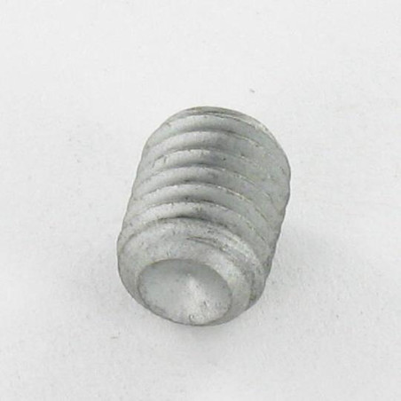 1 x Tornillo metales sin cabeza seis lados hueco llave de 4 M8X10 punta convexa Acero bruto GEOMET 500A
