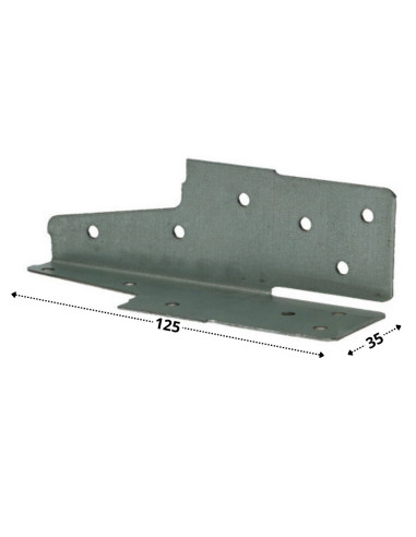 1 x Espiga metal Anclaje 35X125 sendzimir