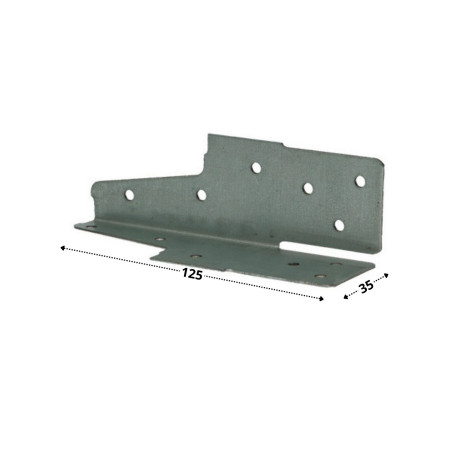 1 x Espiga metal Anclaje 35X125 sendzimir
