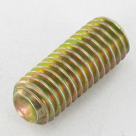 1 x Tornillo metales sin cabeza seis lados hueco llave de 3 M6X20 punta convexa Bicromato