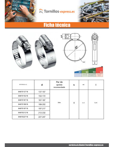 1 x Abrazadera banda perforada 13 diámetro 62...