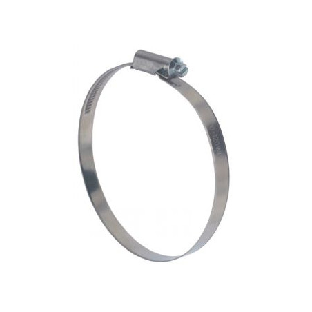 1 x Abrazadera cabeza desplazada banda no perforada de 12 diámetro 100 con 120 Inox W4