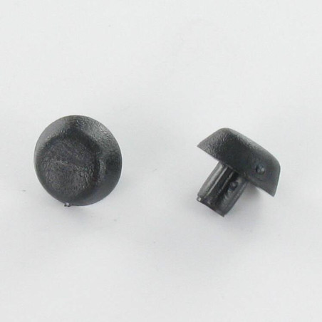 1 x Tapón diámetro del cuerpo 4 diámetro de cabeza: 10 longitud bajo cabeza 5.3 polietileno negro