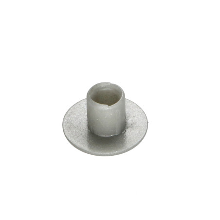 1 x Embellecedor agujero 12/5.5 longitud 5.6 Aluminio RAL9006 aluminio blanco