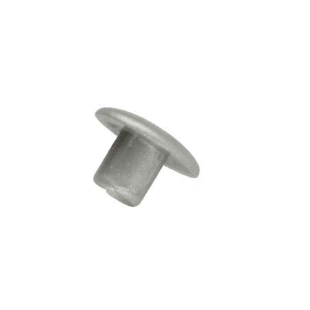 1 x Embellecedor agujero 12/5.5 longitud 5.6 Aluminio RAL9006 aluminio blanco
