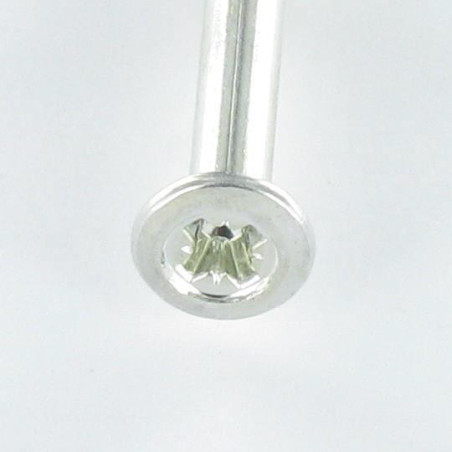 1 x Anclaje de martillo tornillo de cabeza Acero cincado blanco 5X50