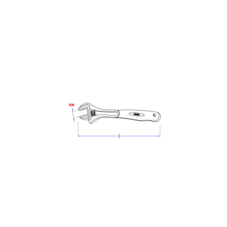 1 x Llave inglesa 200 mm