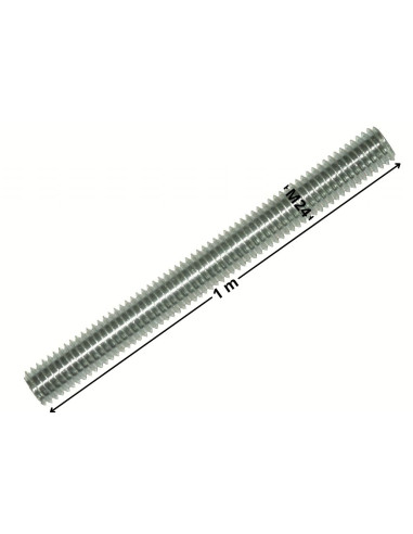 1 x Varilla roscada M24 longitud 1 metro Clase...