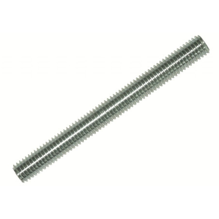 1 x Varilla roscada M5 longitud 1 metro Clase 4.8 Acero cincado blanco