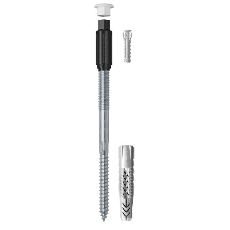 1 x Montaje a distancia THERMAX Fischer 10/200 M10 Acero cincado blanco