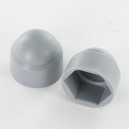 1 x Embellecedor tuerca o embellecedor cabeza de tornillo cabeza hexagonal M12 Polietileno en plano 18 RAL7040