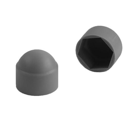 1 x Embellecedor tuerca o embellecedor cabeza de tornillo cabeza hexagonal M8 Polietileno Gris en plano 13