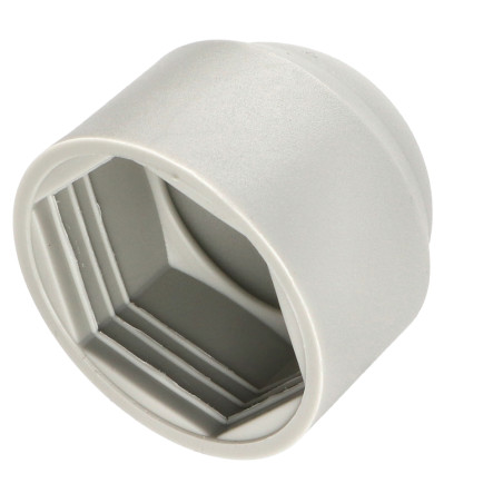 1 x Embellecedor tuerca o embellecedor cabeza de tornillo cabeza hexagonal M16 Polietileno Gris RAL7038