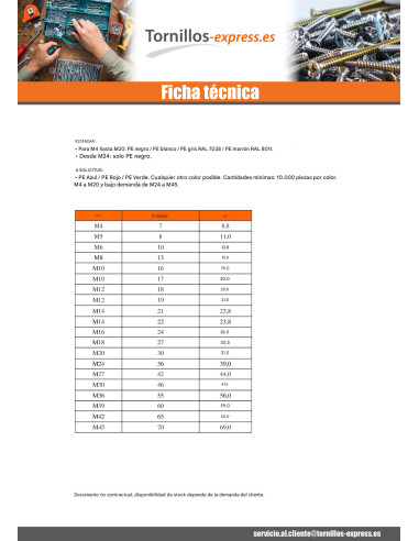 1 x Embellecedor tuerca o embellecedor cabeza...
