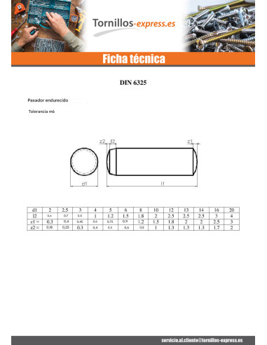1 x Pasador FLANNELEE Acero bruto 2.5X14 Tipo G2