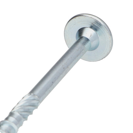 1 x Tornillos para madera TEKOR cabeza disco TORX T40 cut punta antihendidura tipo 17 8X100 roscado parcial Acero cincado