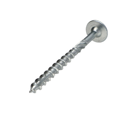 1 x Tornillos para madera TEKOR cabeza disco TORX T40 cut punta antihendidura tipo 17 8X80 roscado parcial Acero cincado