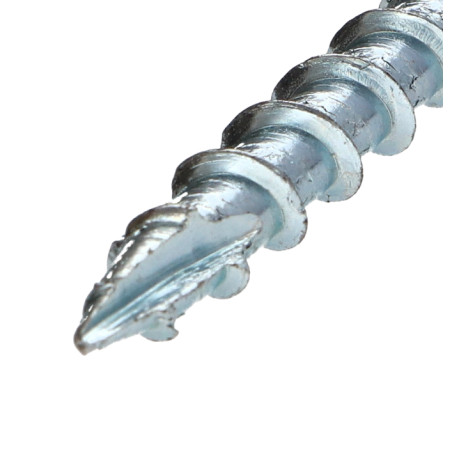 1 x Tornillos para madera TEKOR cabeza disco TORX T40 cut punta antihendidura tipo 17 8X80 roscado parcial Acero cincado