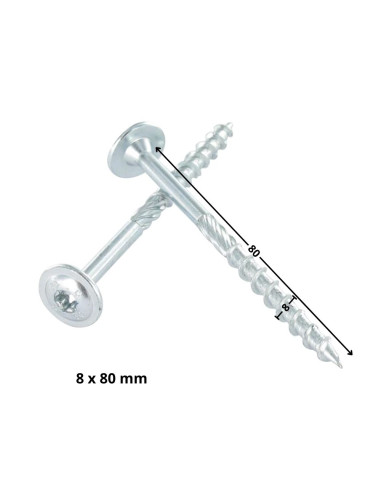 1 x Tornillos para madera TEKOR cabeza disco...