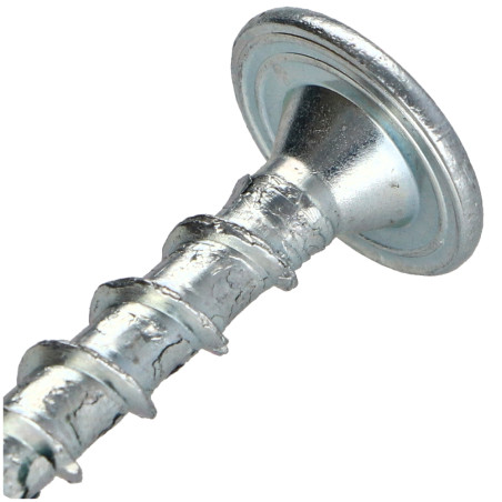 1 x Tornillos para madera TEKOR cabeza disco TORX T30 cut punta antihendidura tipo 17 6X30 roscado parcial Acero cincado
