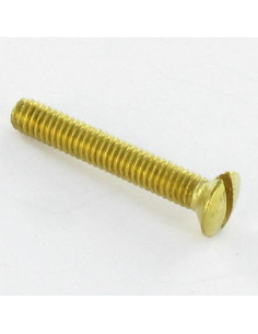 Tornillo metales Latón cabeza fresada abombada ranura M5X12