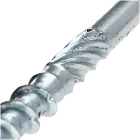 1 x Tornillos para madera TEKOR cabeza disco TORX T40 cut punta antihendidura tipo 17 10X160 roscado parcial Acero cincado