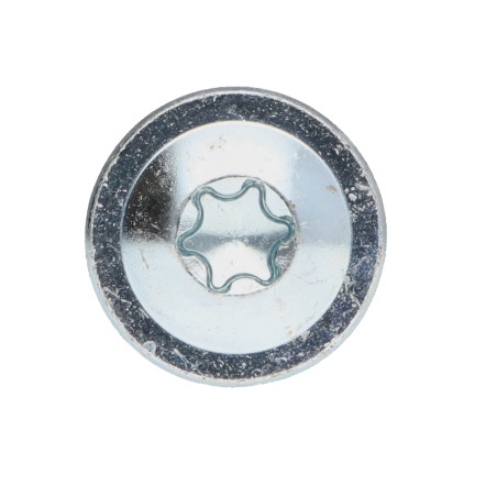1 x Tornillos para madera TEKOR cabeza disco TORX T40 cut punta antihendidura tipo 17 10X320 roscado parcial Acero cincado