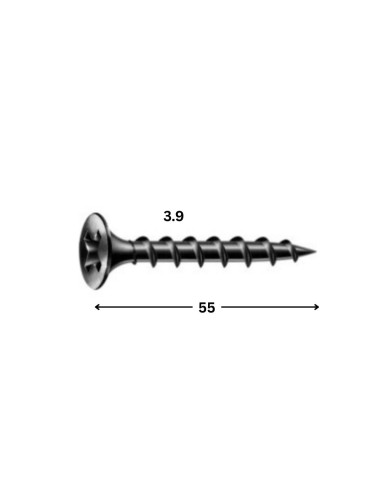 1 x Tornillo para placa de yeso Spax Phillips 2...
