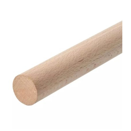 1 x Pasador de madera liso diámetro 10 longitud 1 metro