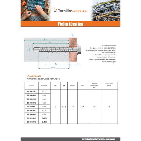 1 x Tornillo hormigón cabeza hexagonal resalto reborde TORX T10 6X70 Acero cincado blanco