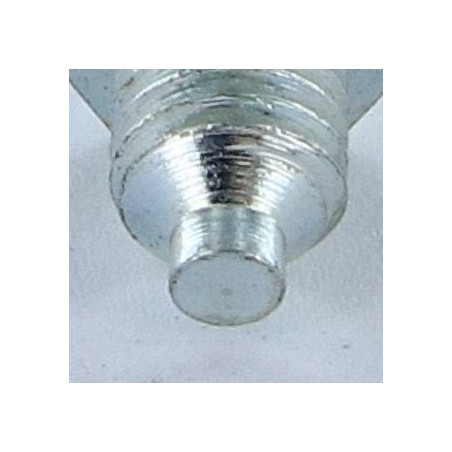 1 x Tornillo metales cabeza hexagonal M8X12 punta espiga Espiga Acero cincado blanco