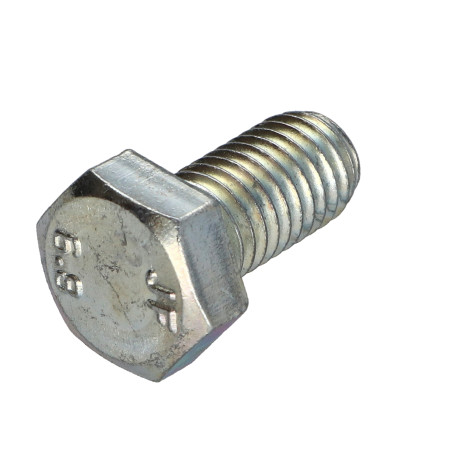 1 x Tornillo metales cabeza hexagonal M12X25 Clase 6.8 Acero cincado blanco