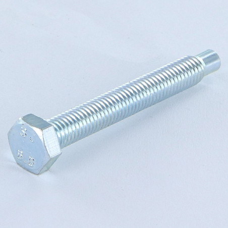 1 x Tornillo metales cabeza hexagonal M5X38.5 punta espiga Espiga largo Acero cincado blanco clase 6.8