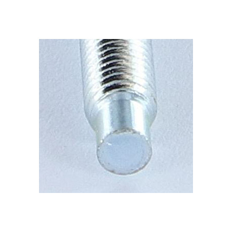 1 x Tornillo metales cabeza hexagonal M5X38.5 punta espiga Espiga largo Acero cincado blanco clase 6.8