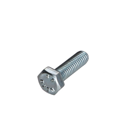 1 x Tornillo metales cabeza hexagonal M6X20 Clase 6.8 Acero cincado blanco