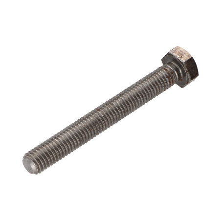1 x Tornillo metales cabeza hexagonal M10X80 Clase 6.8 Acero bruto perforada