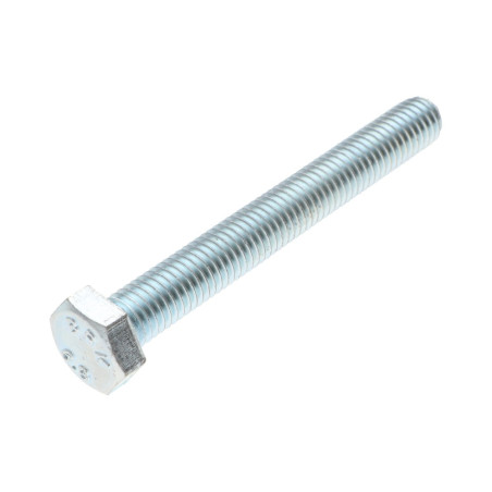 1 x Tornillo metales cabeza hexagonal M16X80 Clase 6.8 Acero cincado blanco