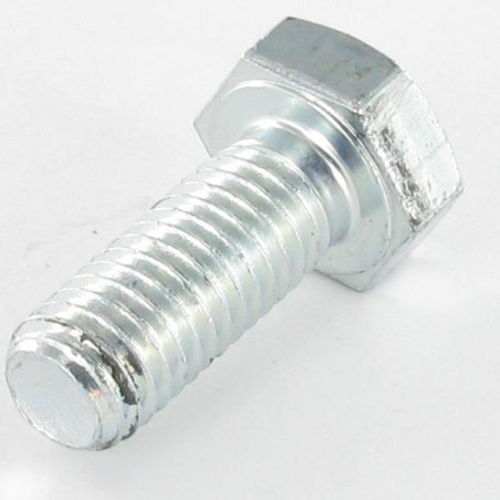 1 x Tornillo metales cabeza hexagonal M10X120 Clase 6.8 Acero cincado blanco