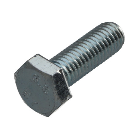 1 x Tornillo metales cabeza hexagonal M8X30 Clase 6.8 Acero cincado blanco