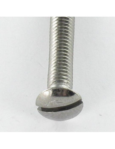1 x Tornillo metales Latón cromo cabeza fresada...