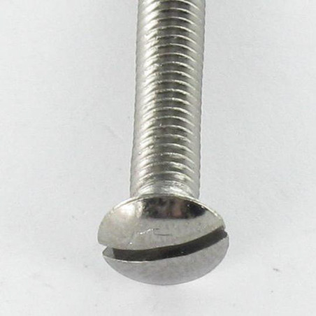 1 x Tornillo metales Latón cromo cabeza fresada abombada ranura M4X12