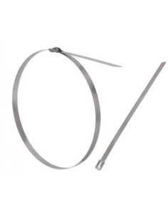 Abrazadera extra plano 7.9X362 Inoxidable A2