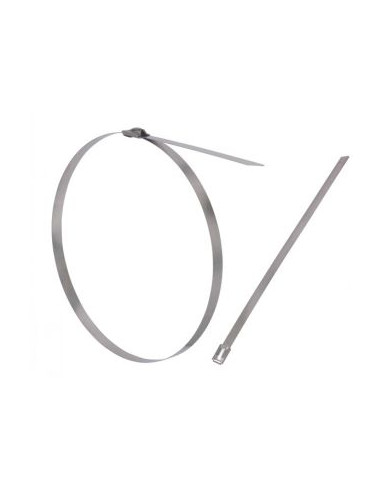1 x Abrazadera extra plano 4,6 x 200 Inoxidable A2