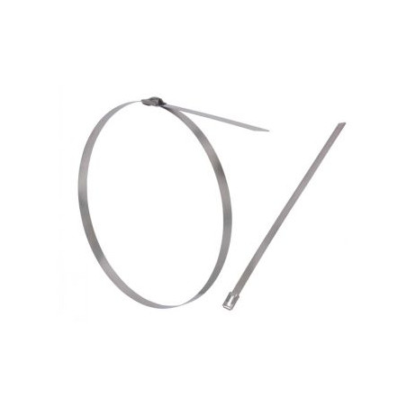 1 x Abrazadera extra plano 4,6 x 200 Inoxidable A2