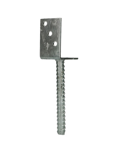 1 x Base del palo forma L 60X100X80 Acero...
