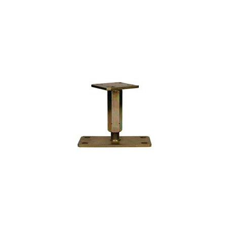 1 x Base del palo ajustable 80X160 Bicromato